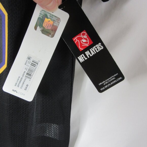 NFL Black and Purple Kids Vikings Jersey - Picture 4 of 12